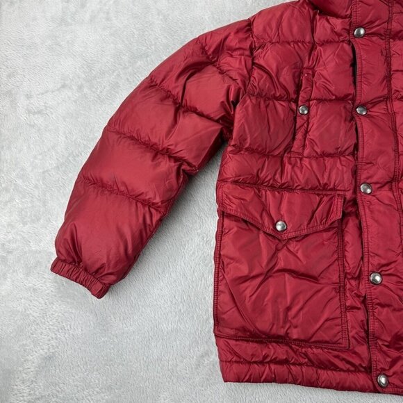 Burberry Red Down Puffer Jacket Boys Size 10 - Picture 11 of 16